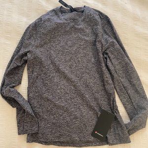 Lululemon Surge Warm Long Sleeve Mens M Gray NWT
